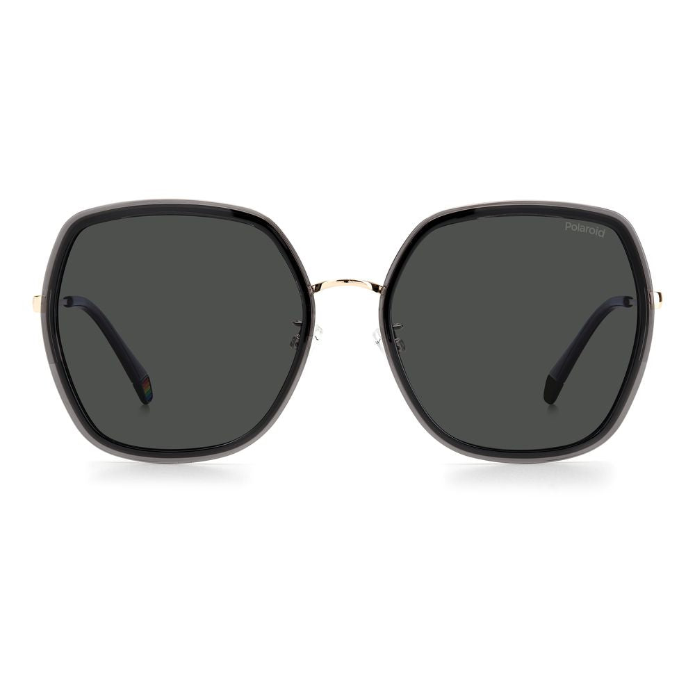 Polaroid Gray Plastic Women's Sunglasses