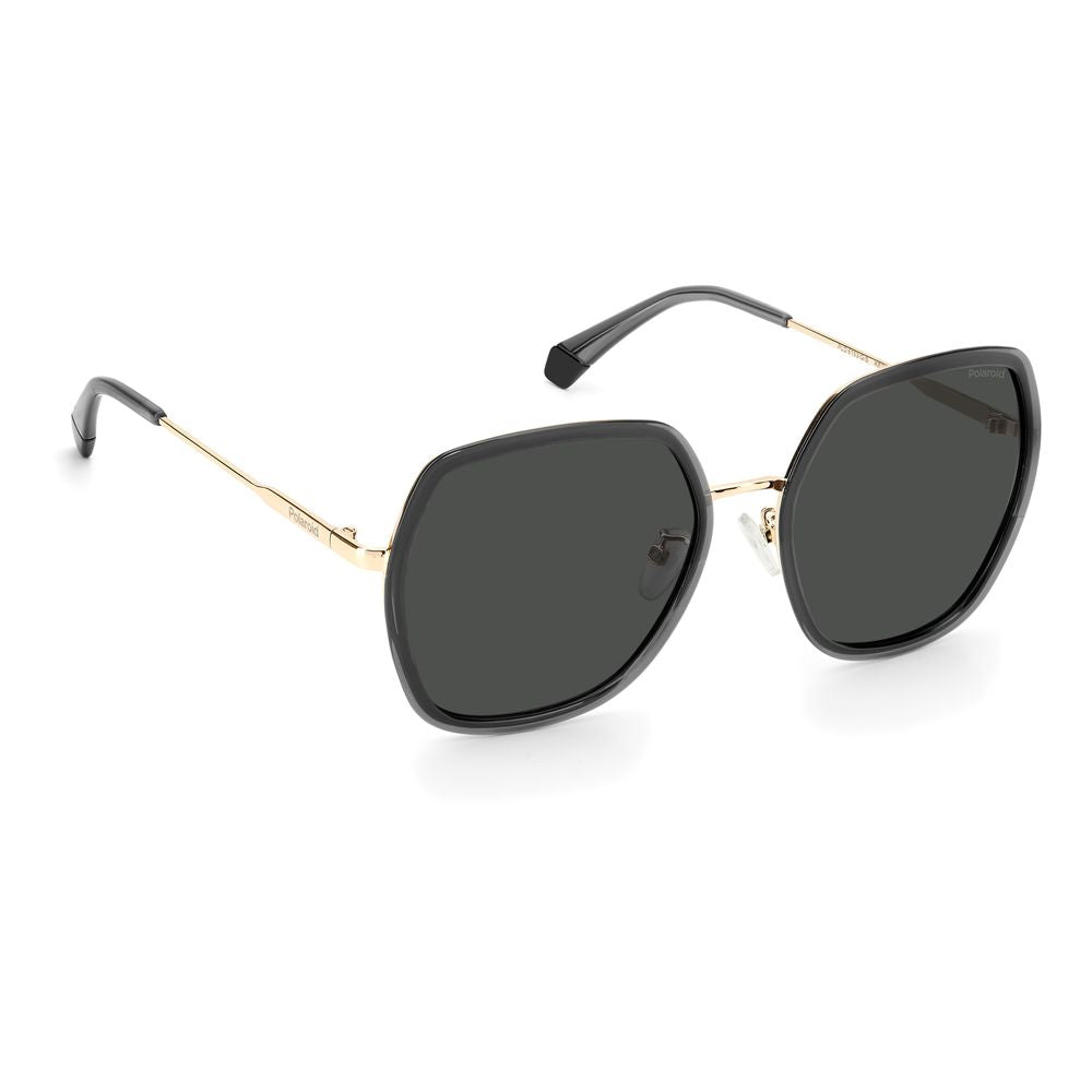 Polaroid Gray Plastic Women's Sunglasses