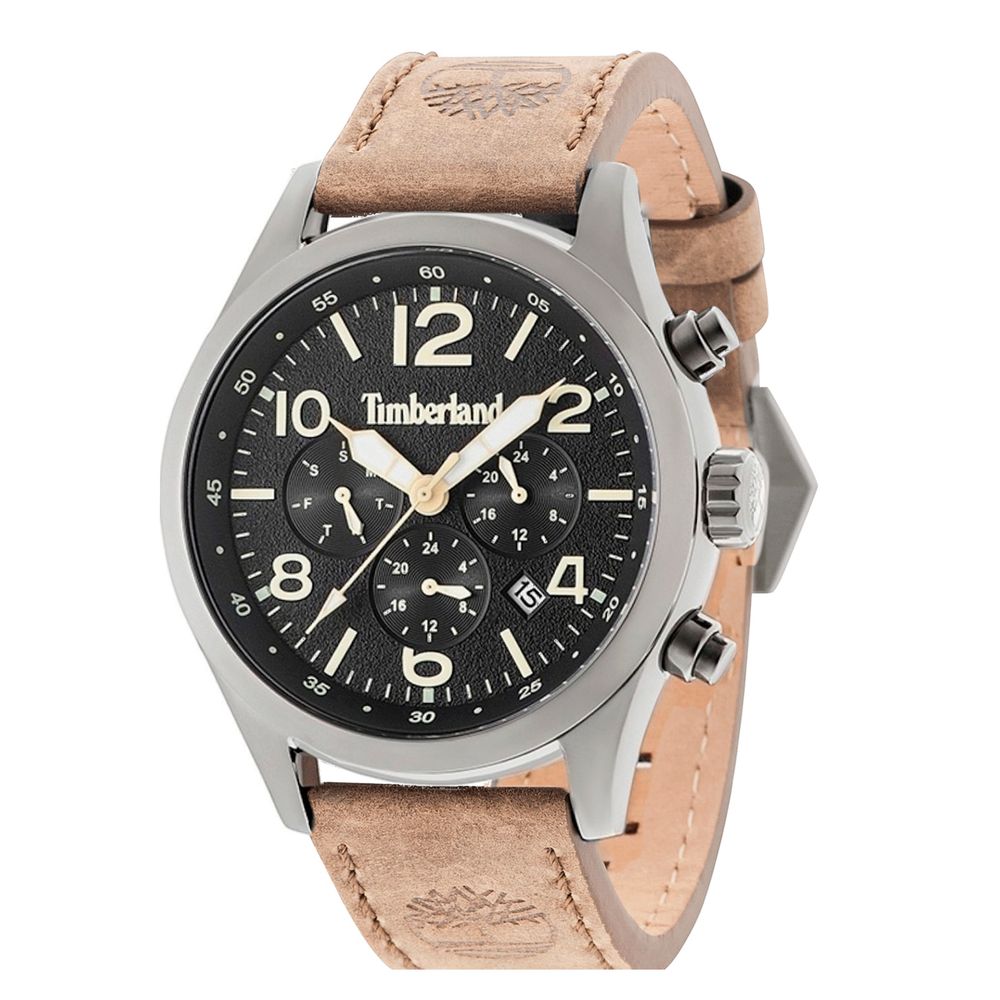 Timberland Black Leather Men's Watch