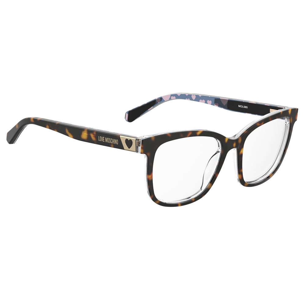 Love Moschino Brown Acetate Women's Frames