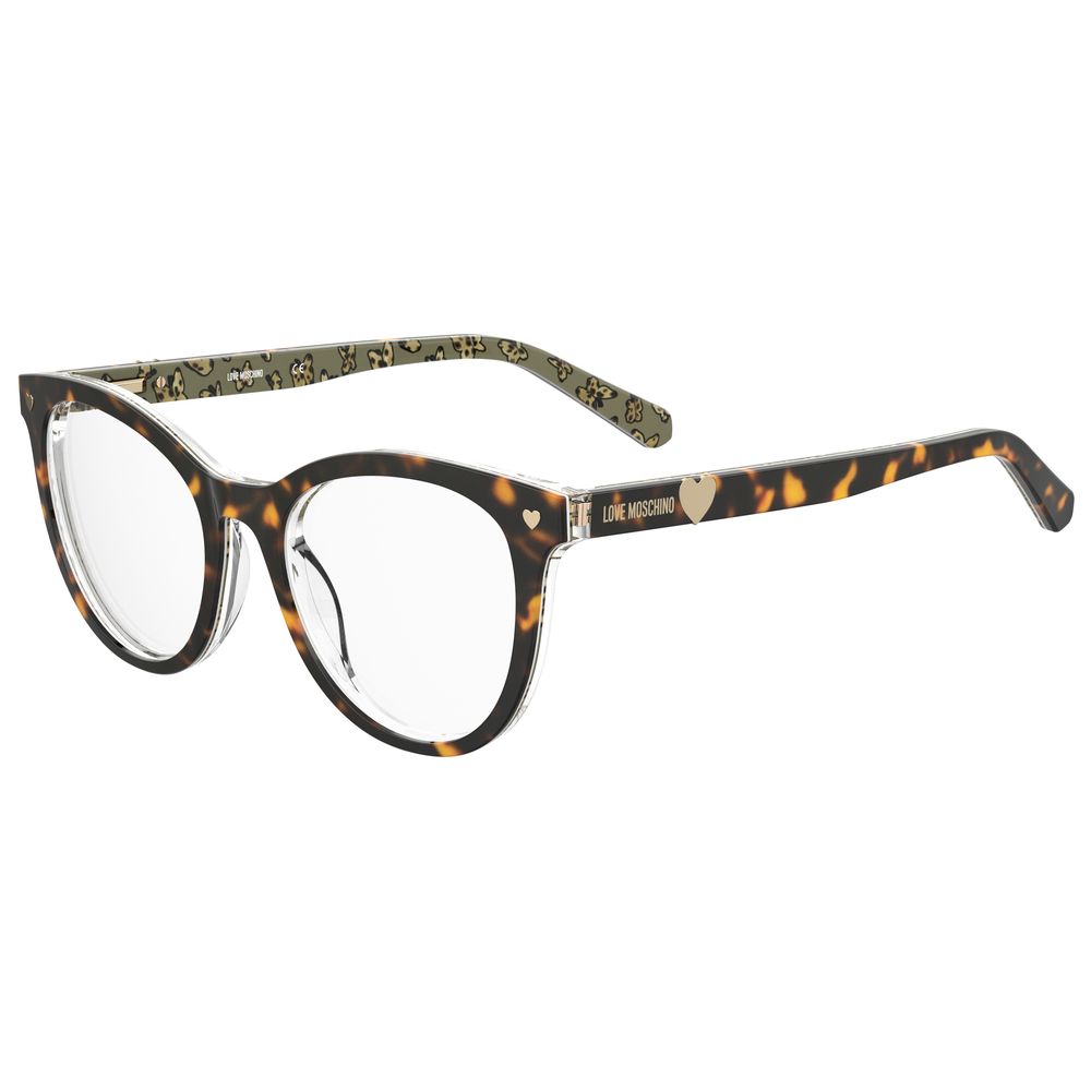 Love Moschino Brown Acetate Women's Frames