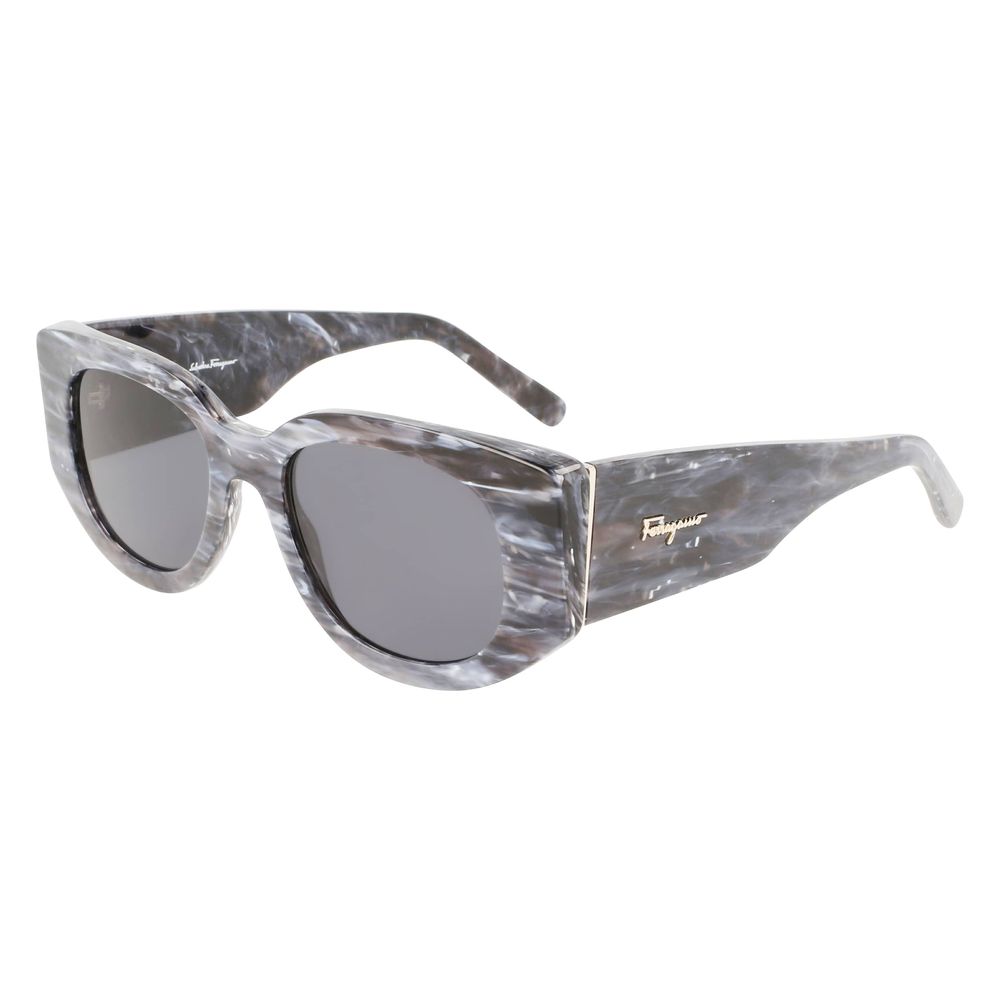 Ferragamo Gray Acetate Women's Sunglasses