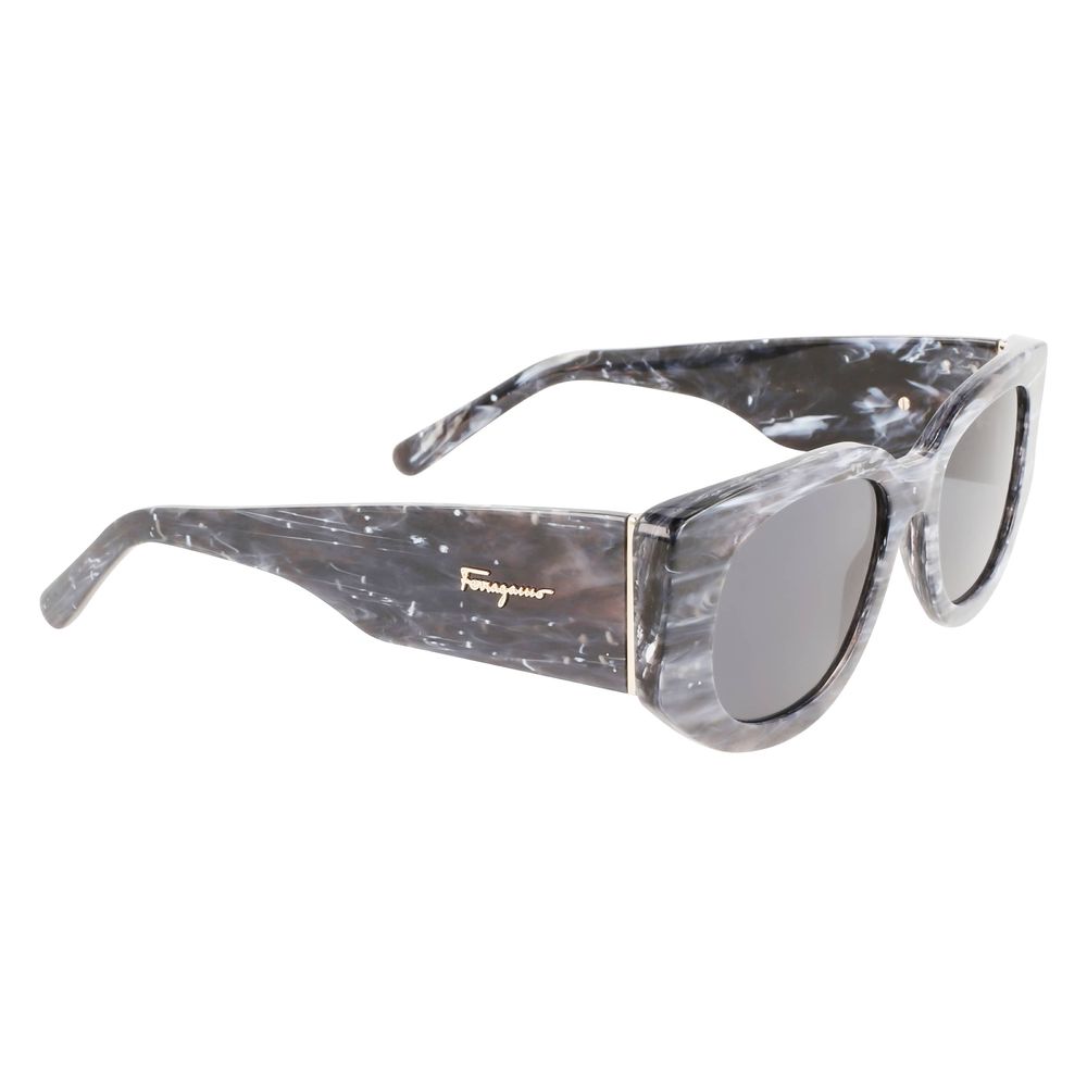 Ferragamo Gray Acetate Women's Sunglasses