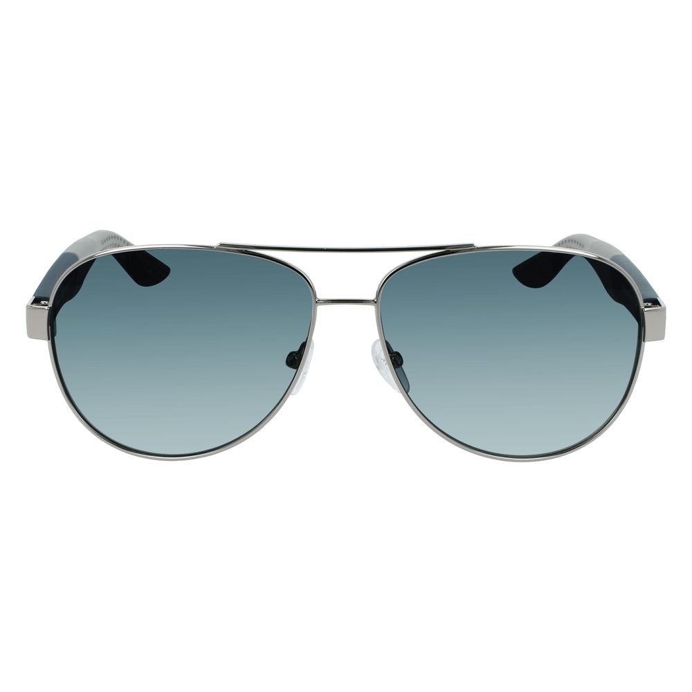 Ferragamo Gray Metal Men's Sunglasses