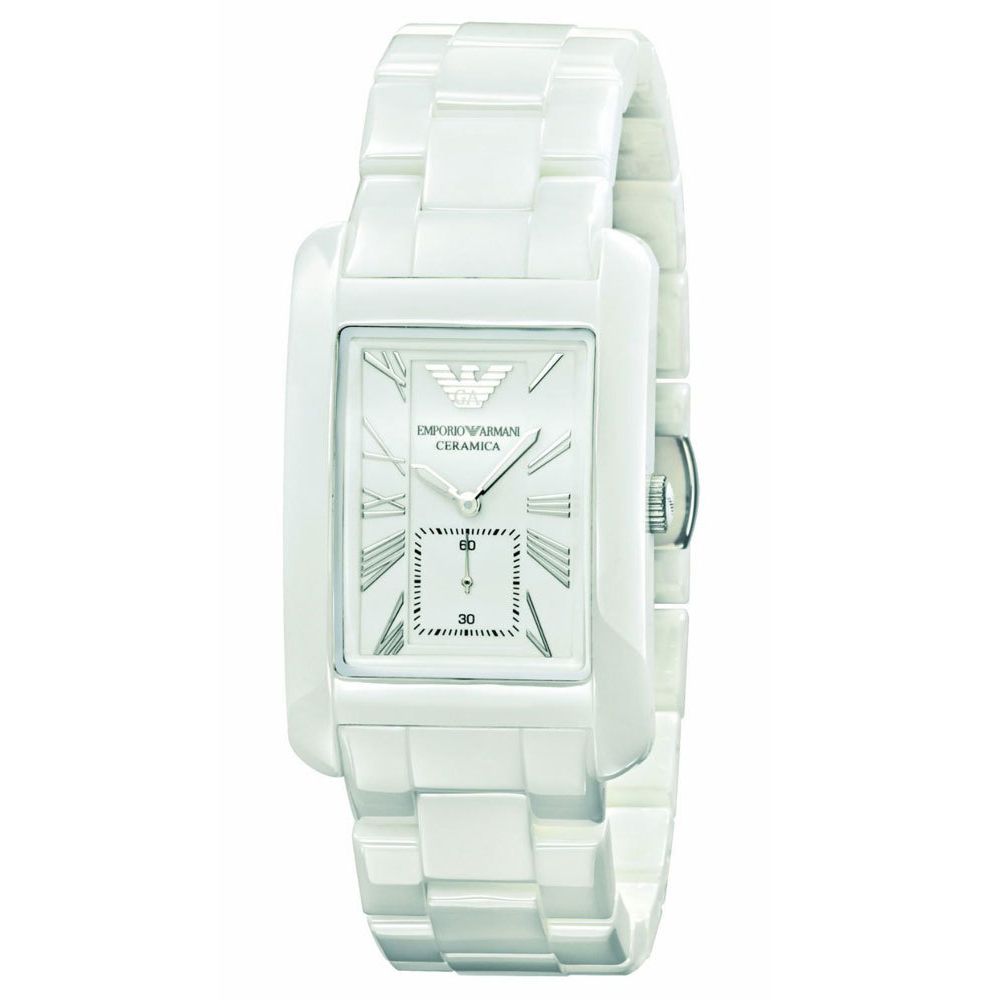 Armani White Ceramics Men's Watch
