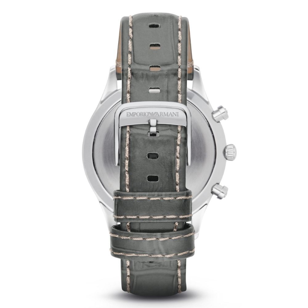 Armani Green Leather Men's Watch