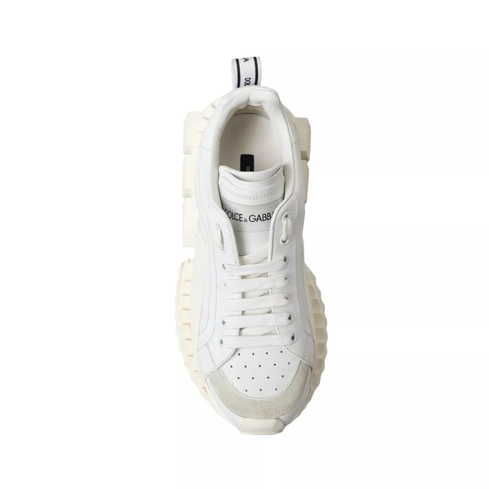 Dolce & Gabbana White Leather Super Queen Women Women's Sneakers (Pre-Owned)