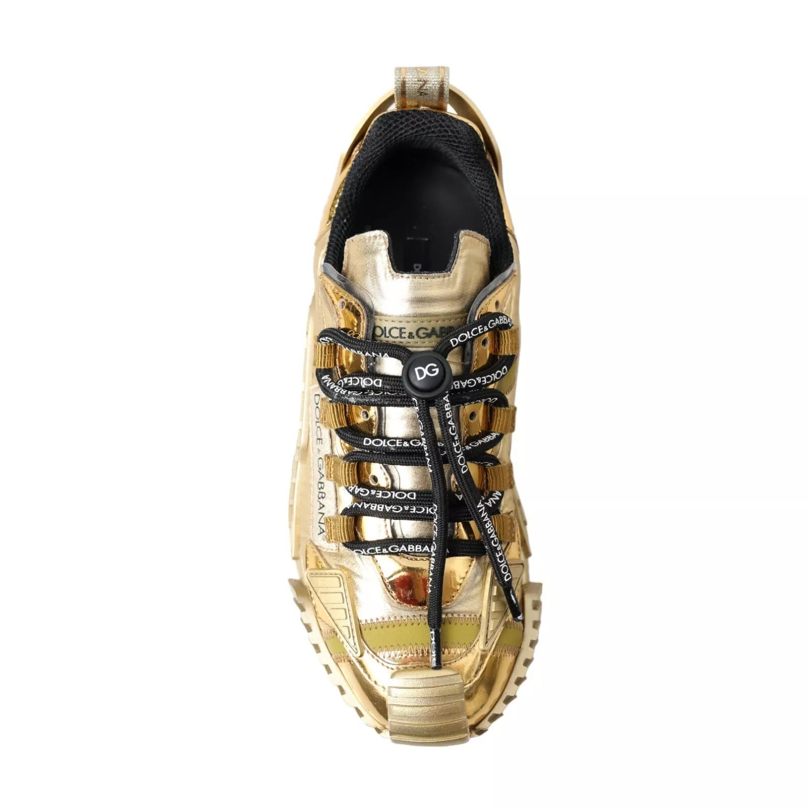 Dolce & Gabbana Metallic Gold NS1 Low Top Women's Shoes Women's Sneakers (Pre-Owned)