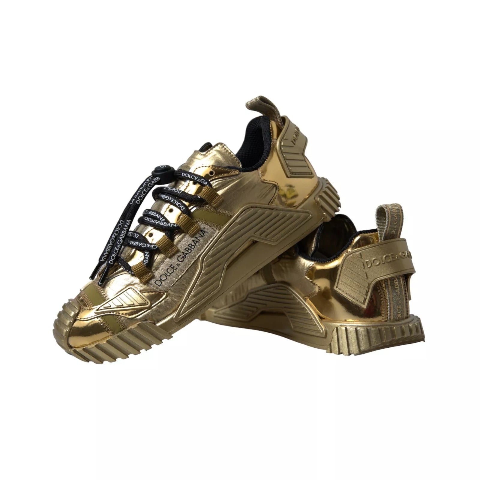 Dolce & Gabbana Metallic Gold NS1 Low Top Women's Shoes Women's Sneakers (Pre-Owned)