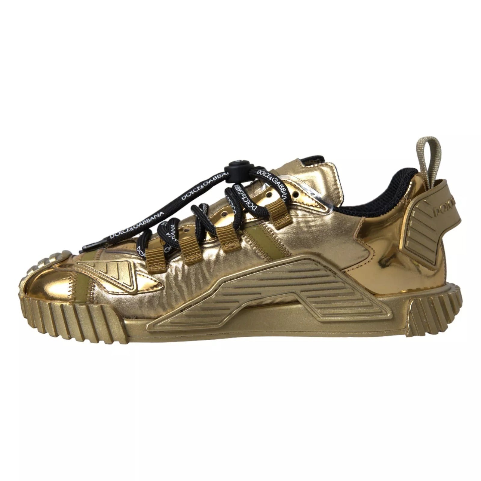 Dolce & Gabbana Metallic Gold NS1 Low Top Women's Shoes Women's Sneakers (Pre-Owned)