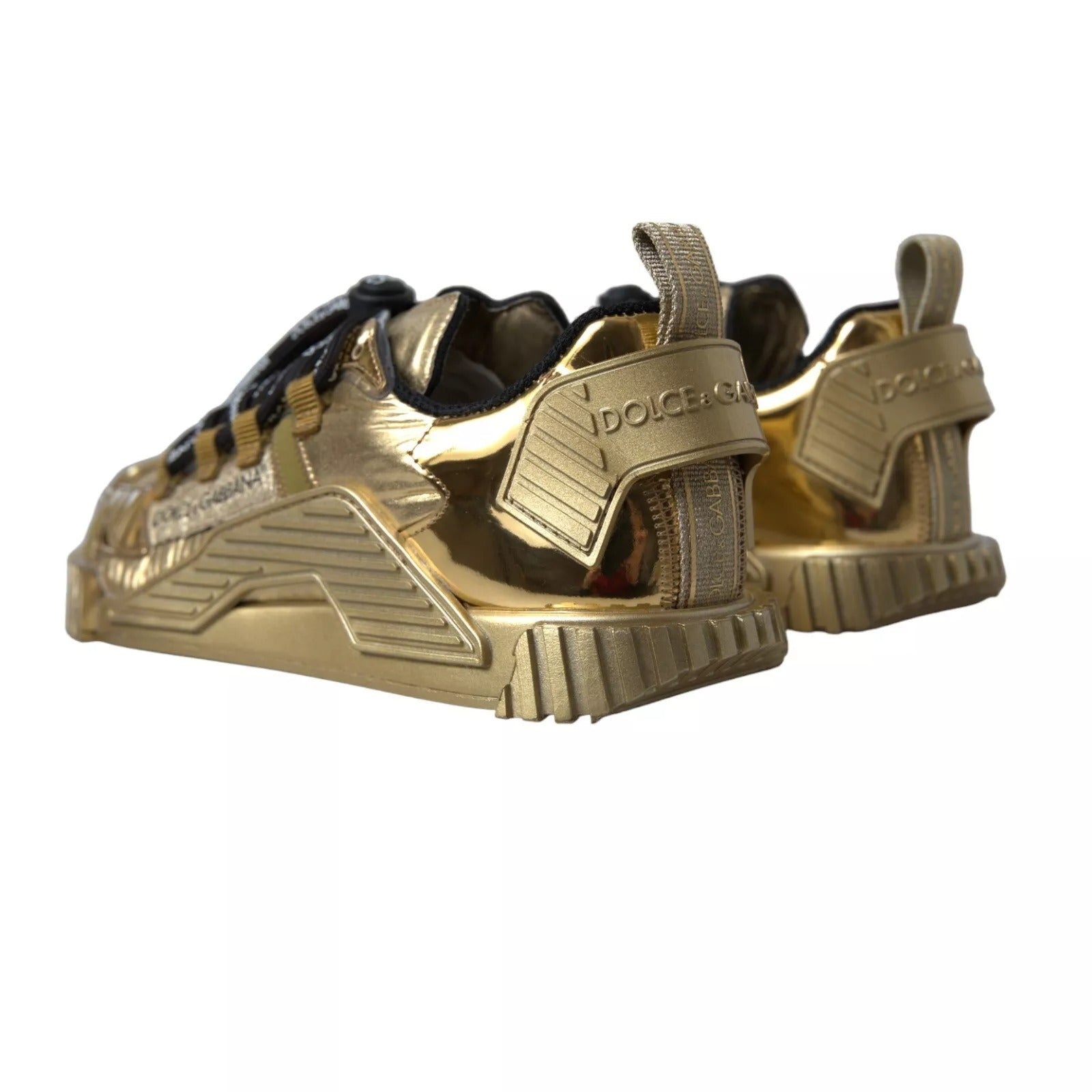 Dolce & Gabbana Metallic Gold NS1 Low Top Women's Shoes Women's Sneakers (Pre-Owned)