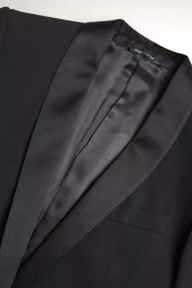 Dolce & Gabbana Black Wool Single Breasted MARTINI Men's Blazerclothing