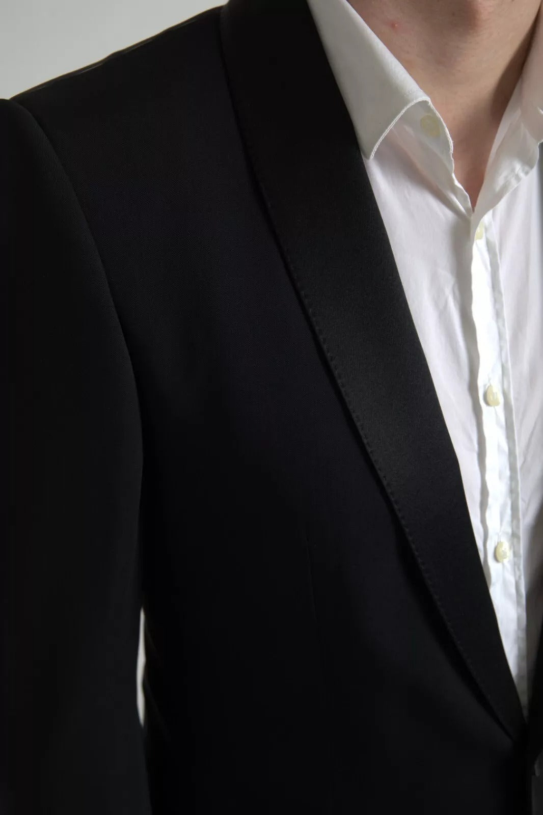 Dolce & Gabbana Black Wool Single Breasted MARTINI Men's Blazerclothing
