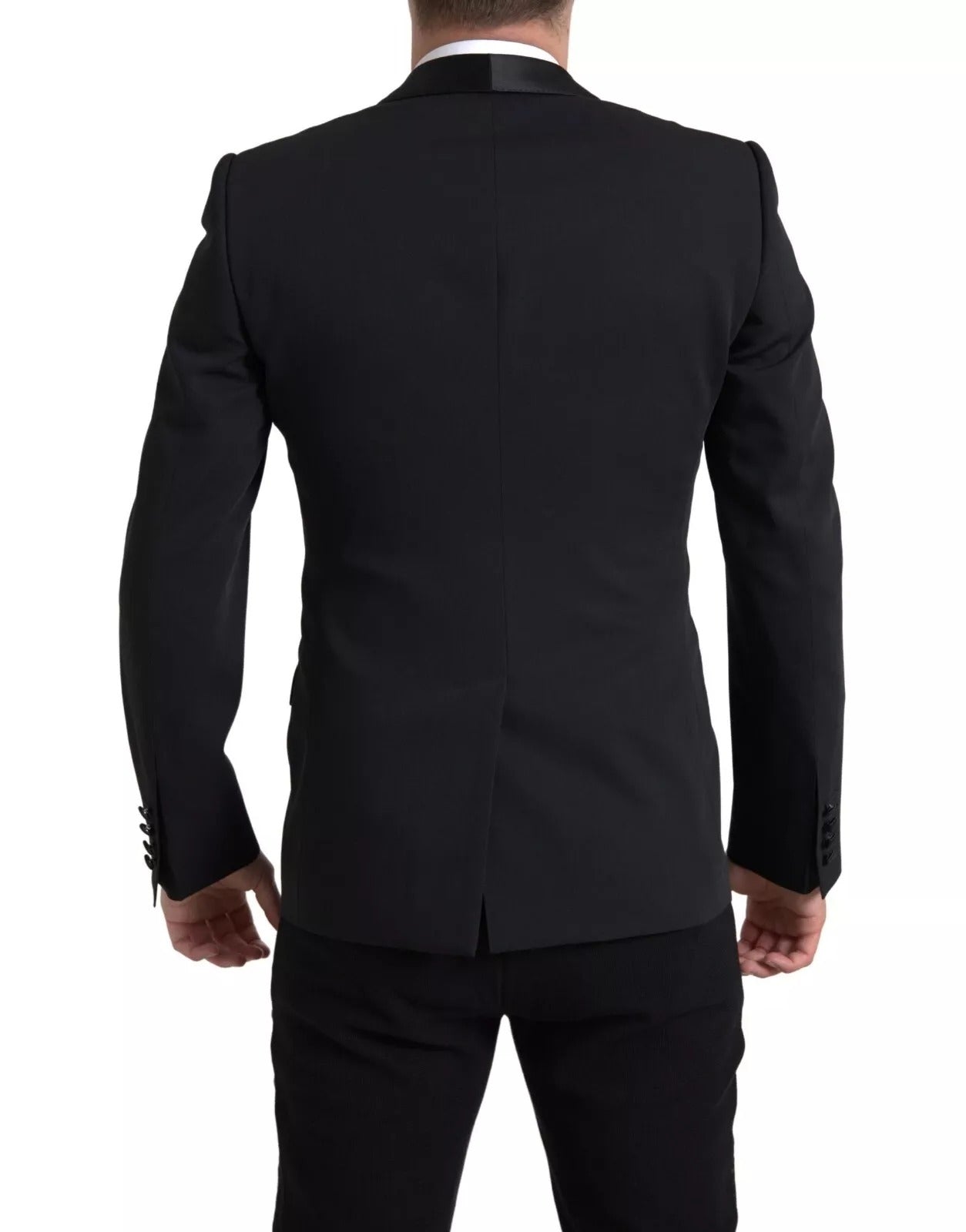 Dolce & Gabbana Black Wool Single Breasted MARTINI Men's Blazerclothing