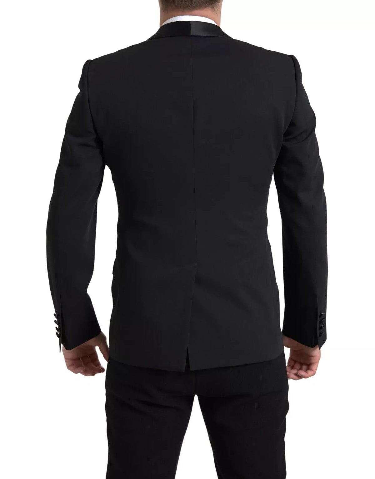 Dolce & Gabbana Black Wool Single Breasted MARTINI Men's Blazerclothing