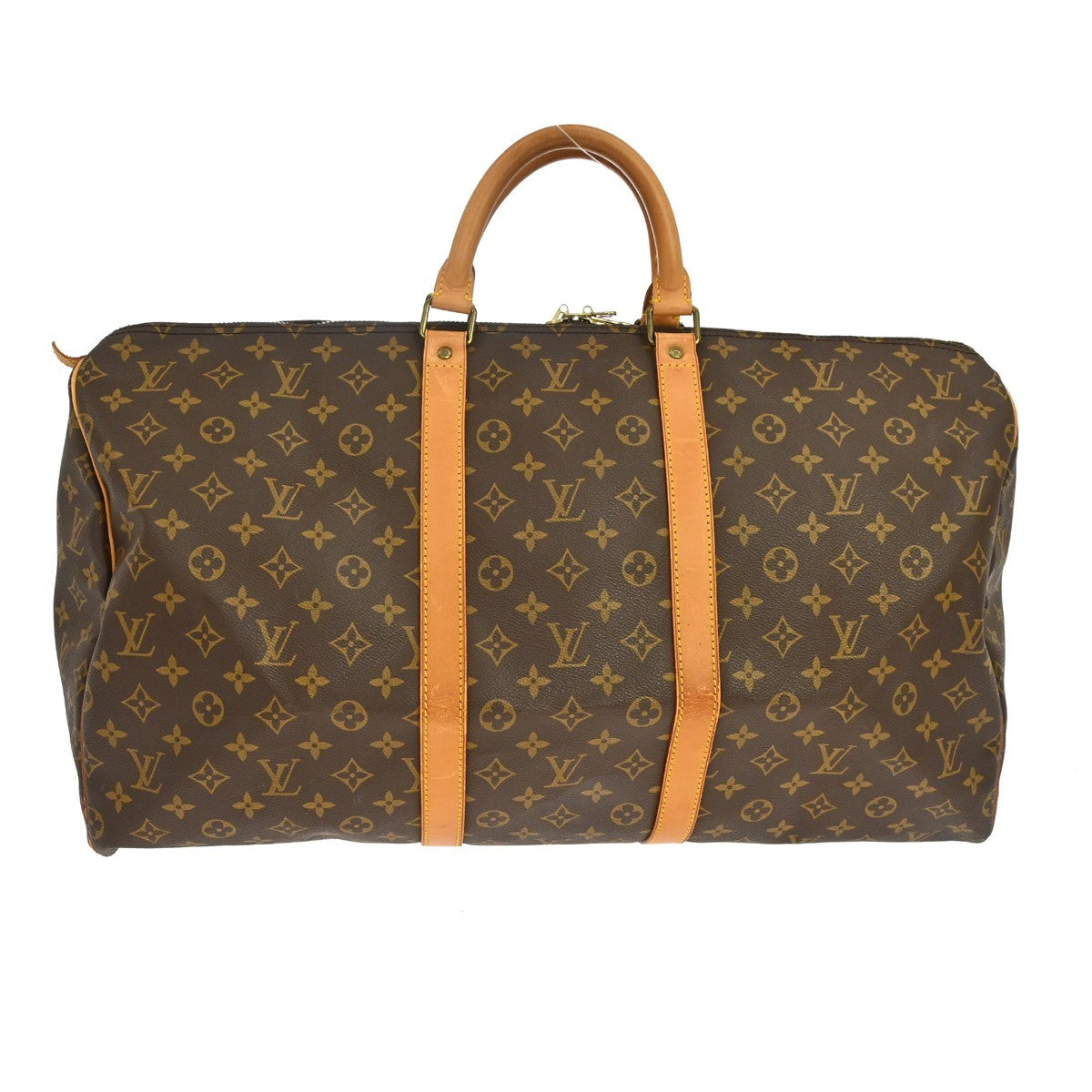 Louis Vuitton Keepall Monogram Canvas Brown Canvas Travel Bag Bag (Pre-Owned)