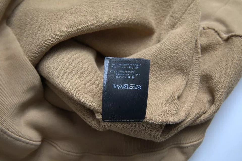 Balenciaga Brown Cotton Symbolic Molleton Bouclette Hooded Men's Sweater (Pre-Owned)