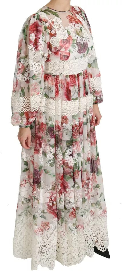 Dolce & Gabbana Multicolor Floral Maxi Sheath Women's Dress (Pre-Owned)