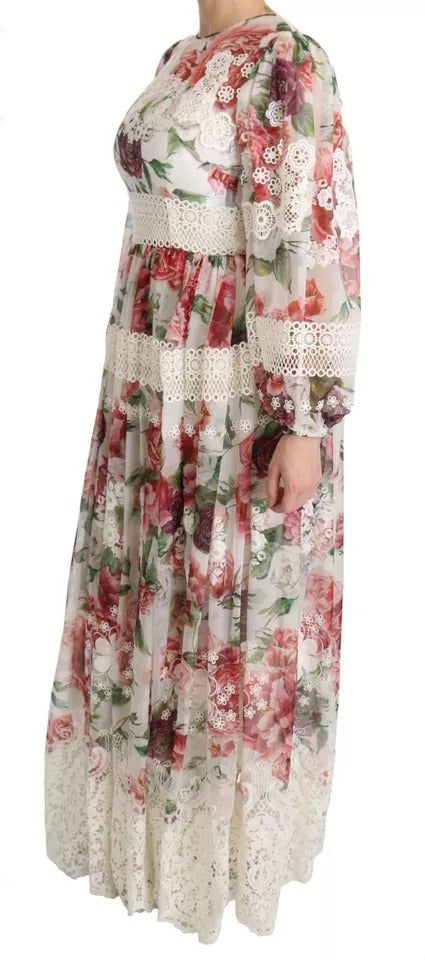 Dolce & Gabbana Multicolor Floral Maxi Sheath Women's Dress (Pre-Owned)