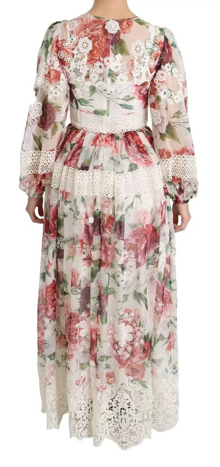 Dolce & Gabbana Multicolor Floral Maxi Sheath Women's Dress (Pre-Owned)