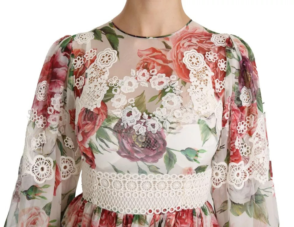 Dolce & Gabbana Multicolor Floral Maxi Sheath Women's Dress (Pre-Owned)