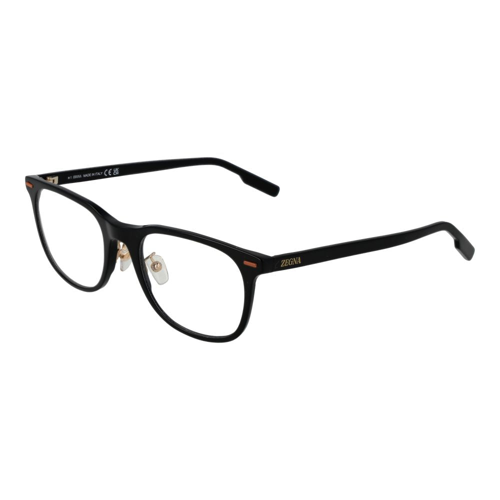 Ermenegildo Zegna Black Acetate Glasses Men's (Frames)