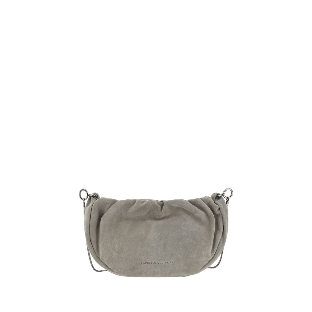 Brunello Cucinelli Suede Shoulder Women's Bag