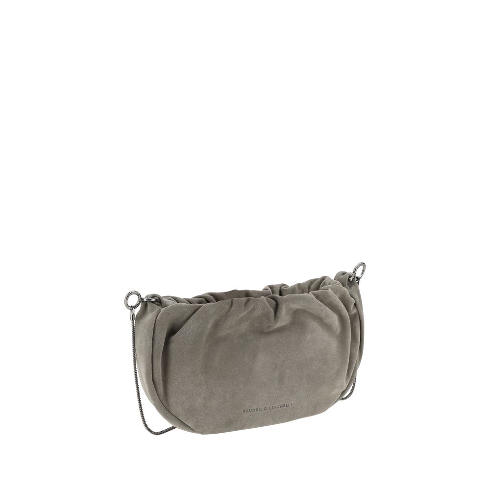 Brunello Cucinelli Suede Shoulder Women's Bag