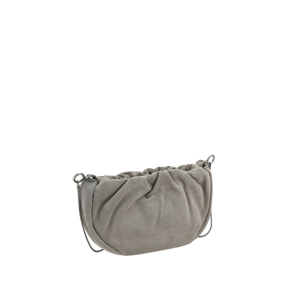 Brunello Cucinelli Suede Shoulder Women's Bag