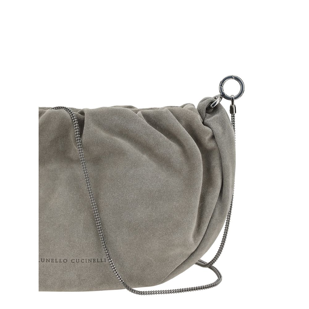 Brunello Cucinelli Suede Shoulder Women's Bag