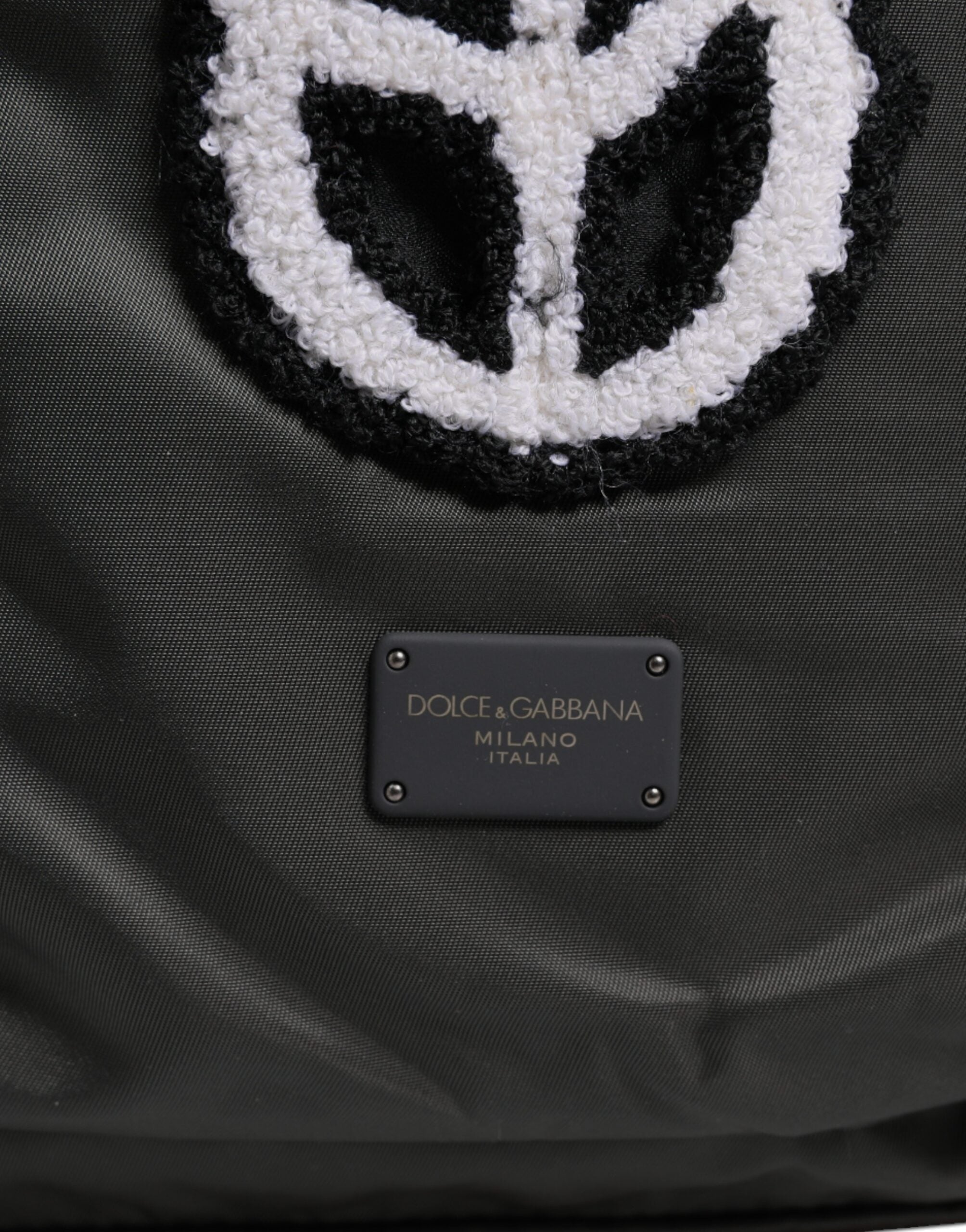 Dolce & Gabbana Gray Nylon Prince Forever School Travel Backpack Men's Bag