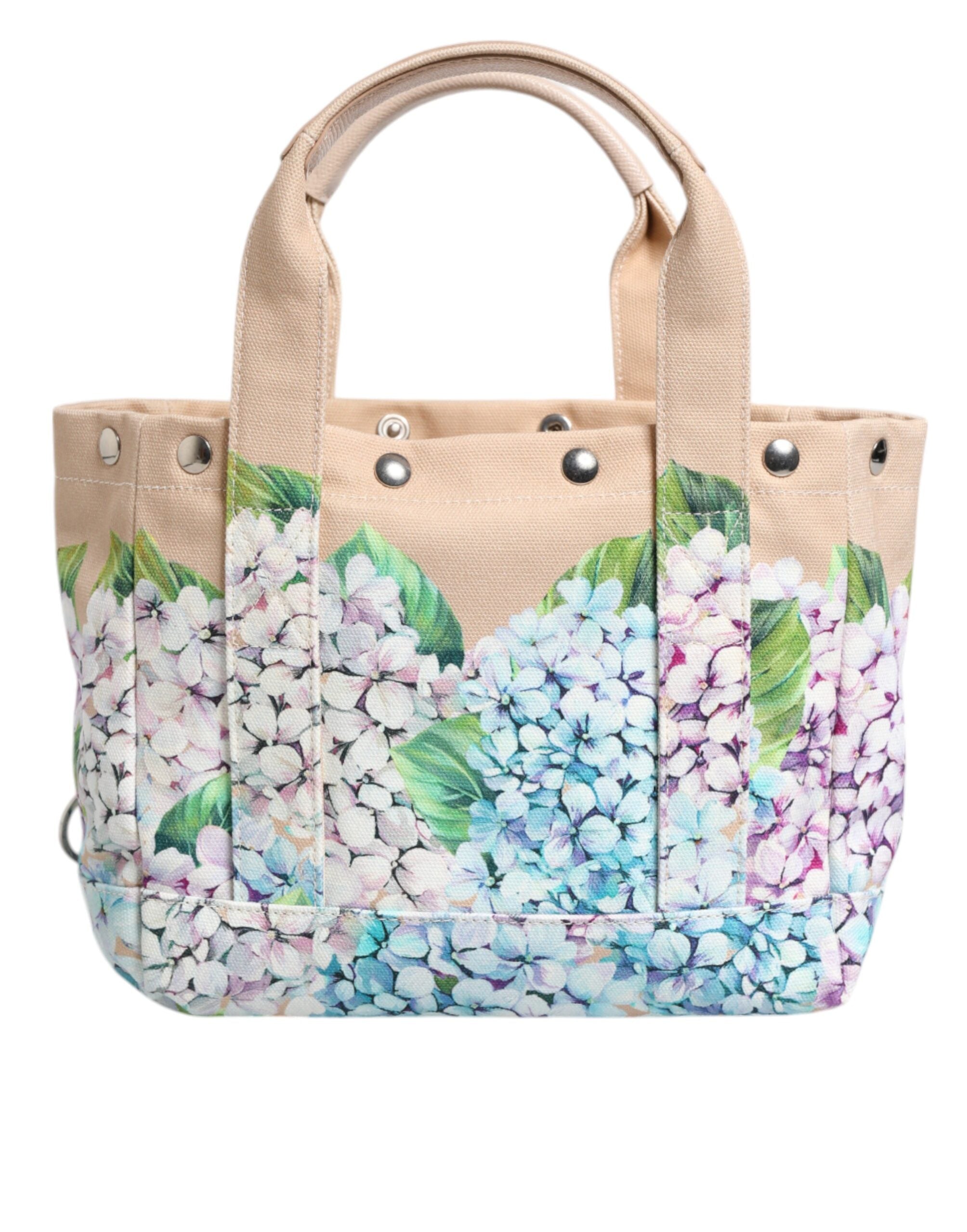 Dolce & Gabbana Multicolor Floral Canvas TANIA Top Handle Tote Borse Women's Bag (Pre-Owned)