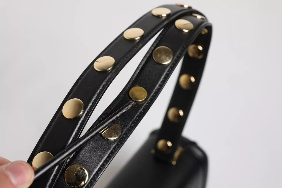 Dolce & Gabbana Black Joy Therapy Lola Studded Leather Crossbody Women's Bag (Pre-Owned)