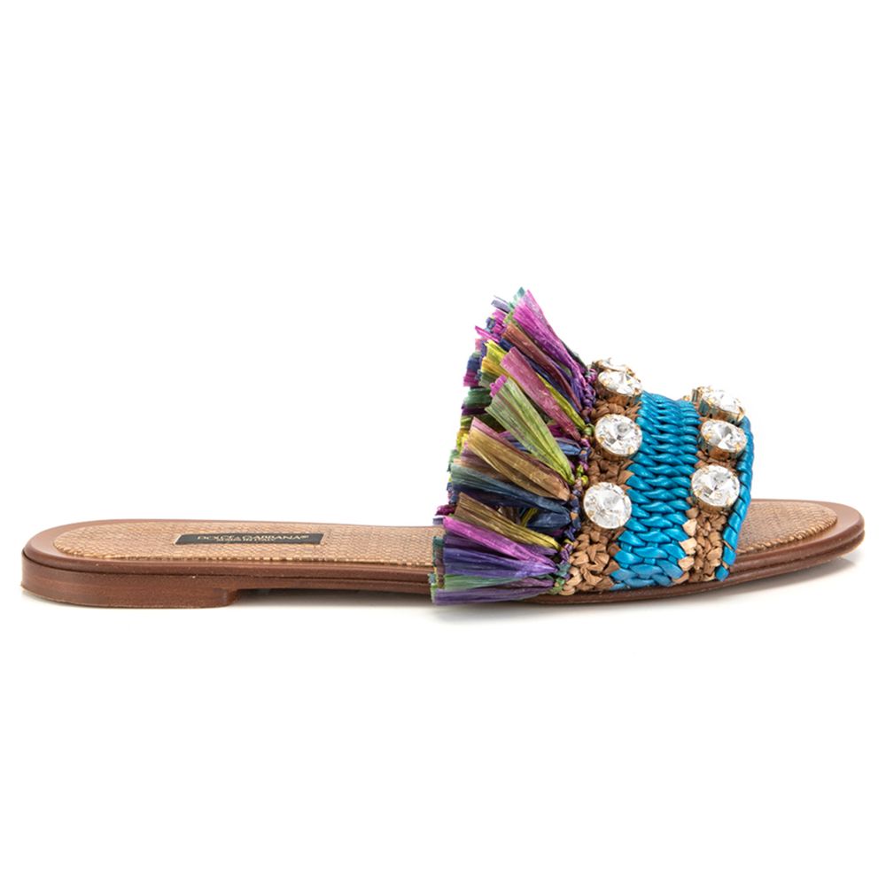 Dolce & Gabbana Multicolor Lambskin Women Women's Sandal