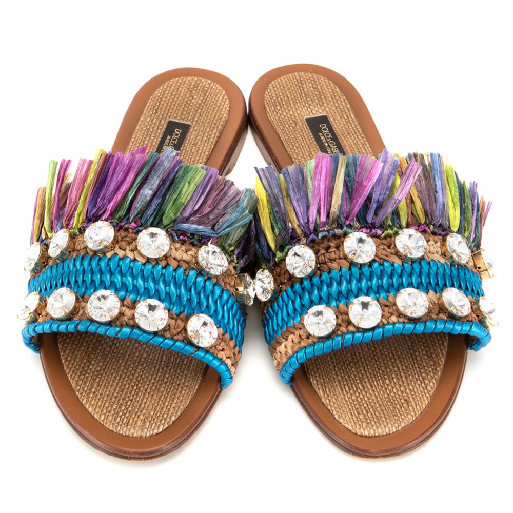 Dolce & Gabbana Multicolor Lambskin Women Women's Sandal