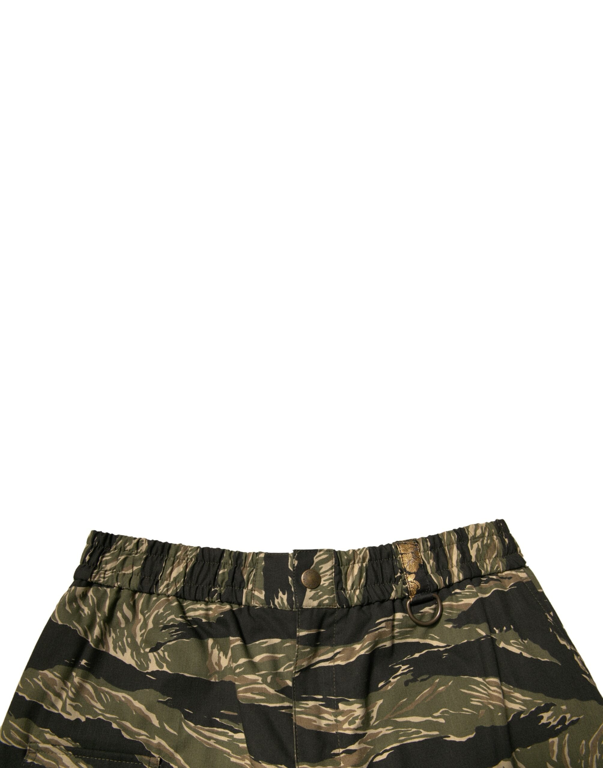 Dolce & Gabbana Black Gold Patterned Cotton Bermuda Men's Shorts