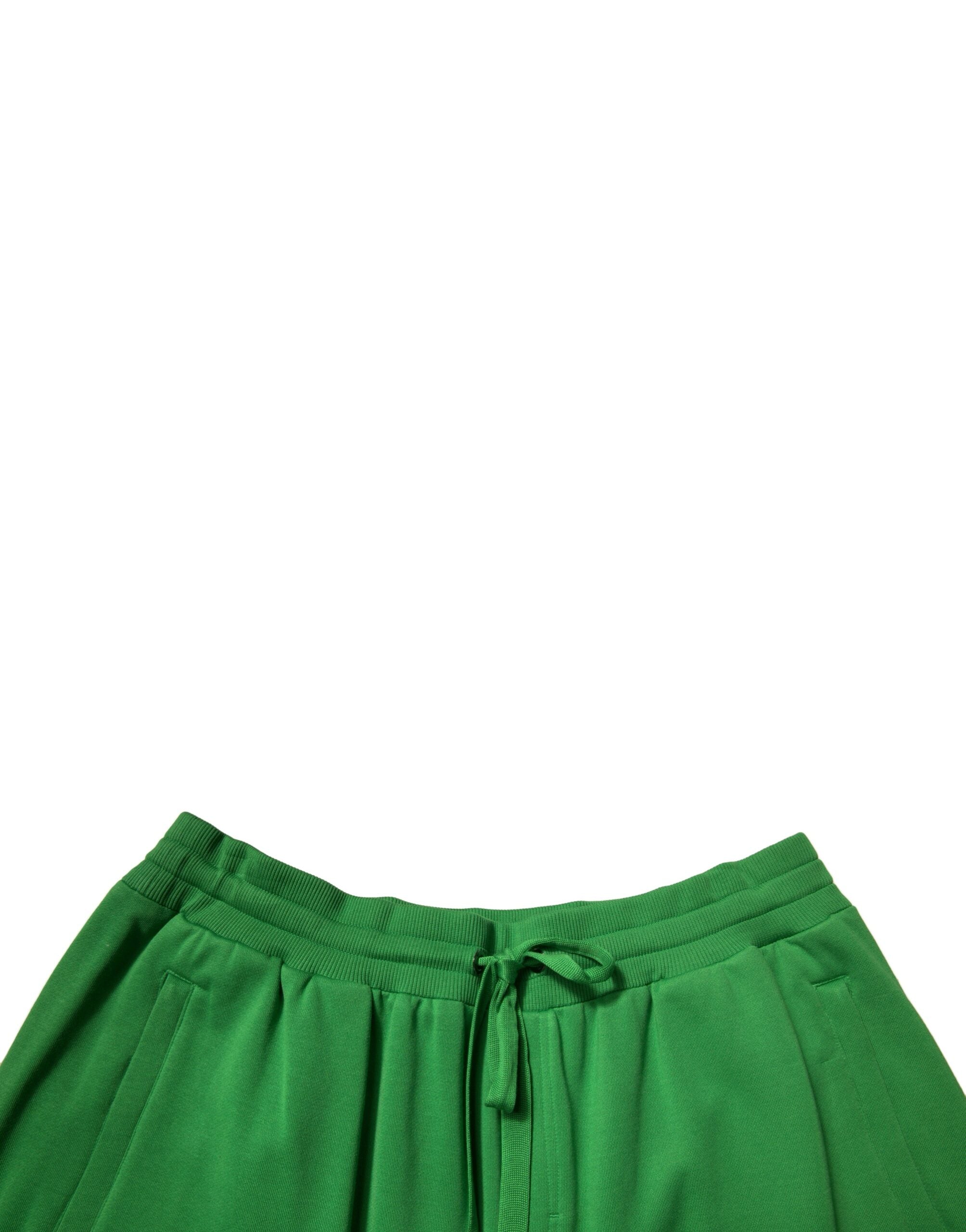 Dolce & Gabbana Green Cotton Blend Men Bermuda Men's Shorts