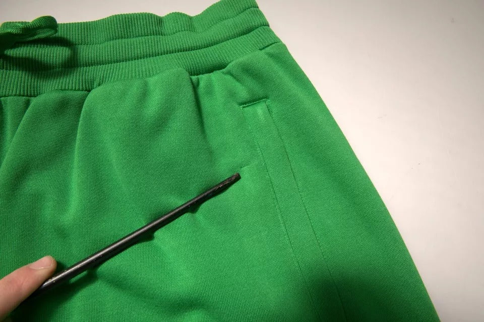 Dolce & Gabbana Green Cotton Blend Men Bermuda Men's Shorts