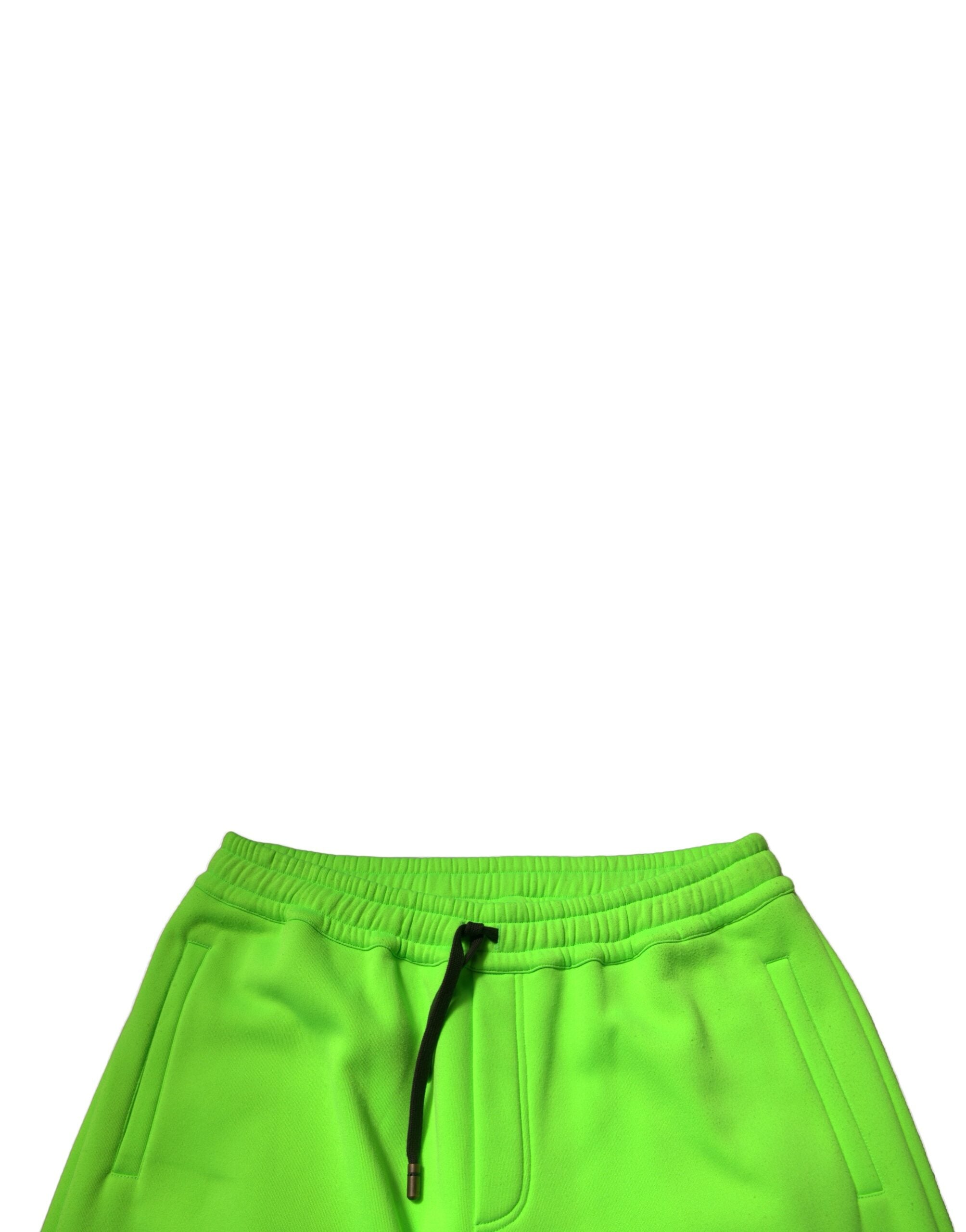 Dolce & Gabbana Green Patchwork Cargo Bermuda Men's Shorts (Pre-Owned)