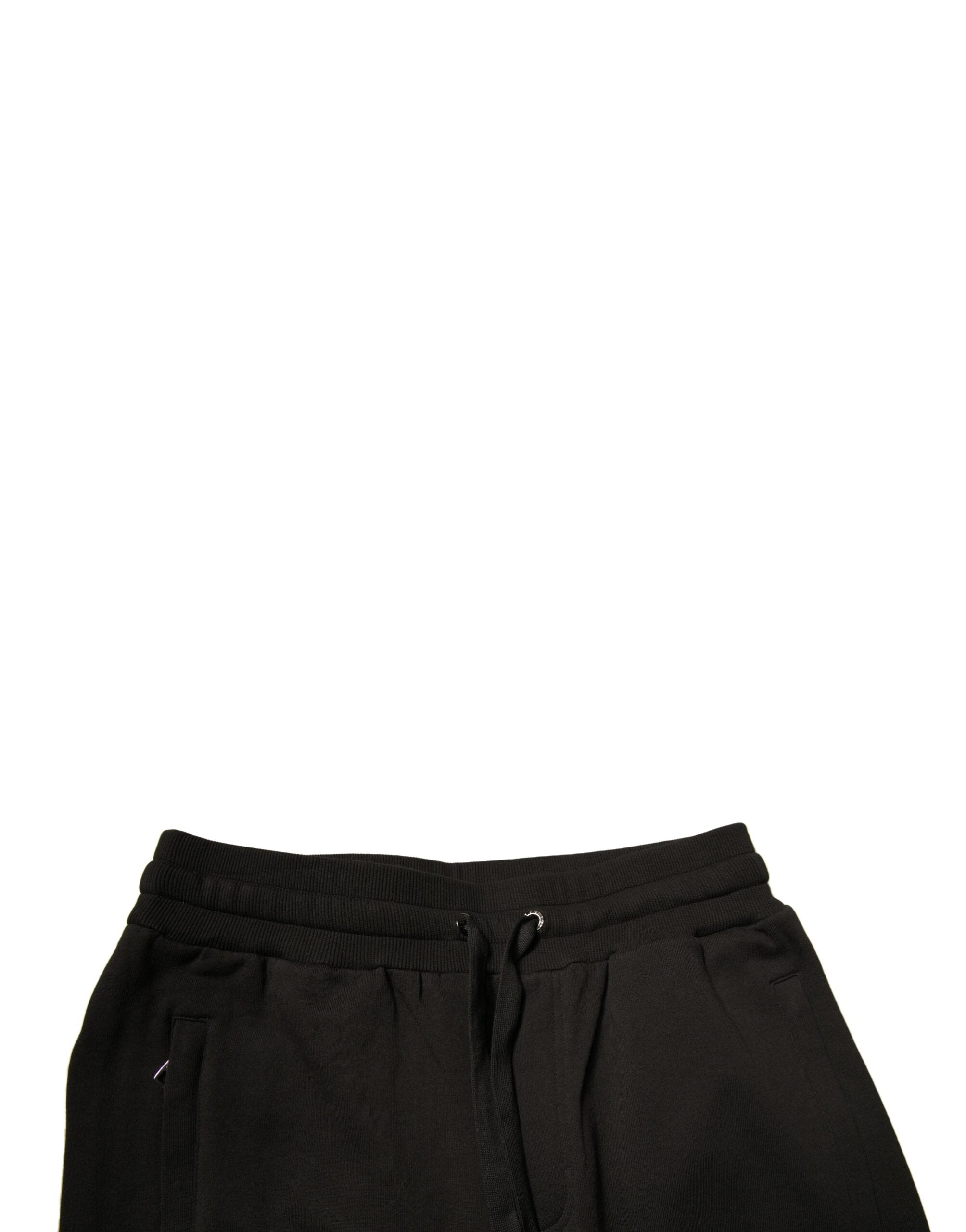 Dolce & Gabbana Black Cotton Jogger Men SweatMen's Men's Pants