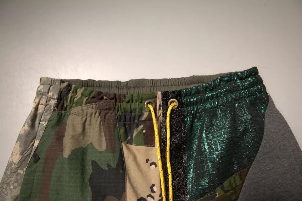 Dolce & Gabbana Multicolor Patchwork Cotton Jogger SweatMen's Men's Pants