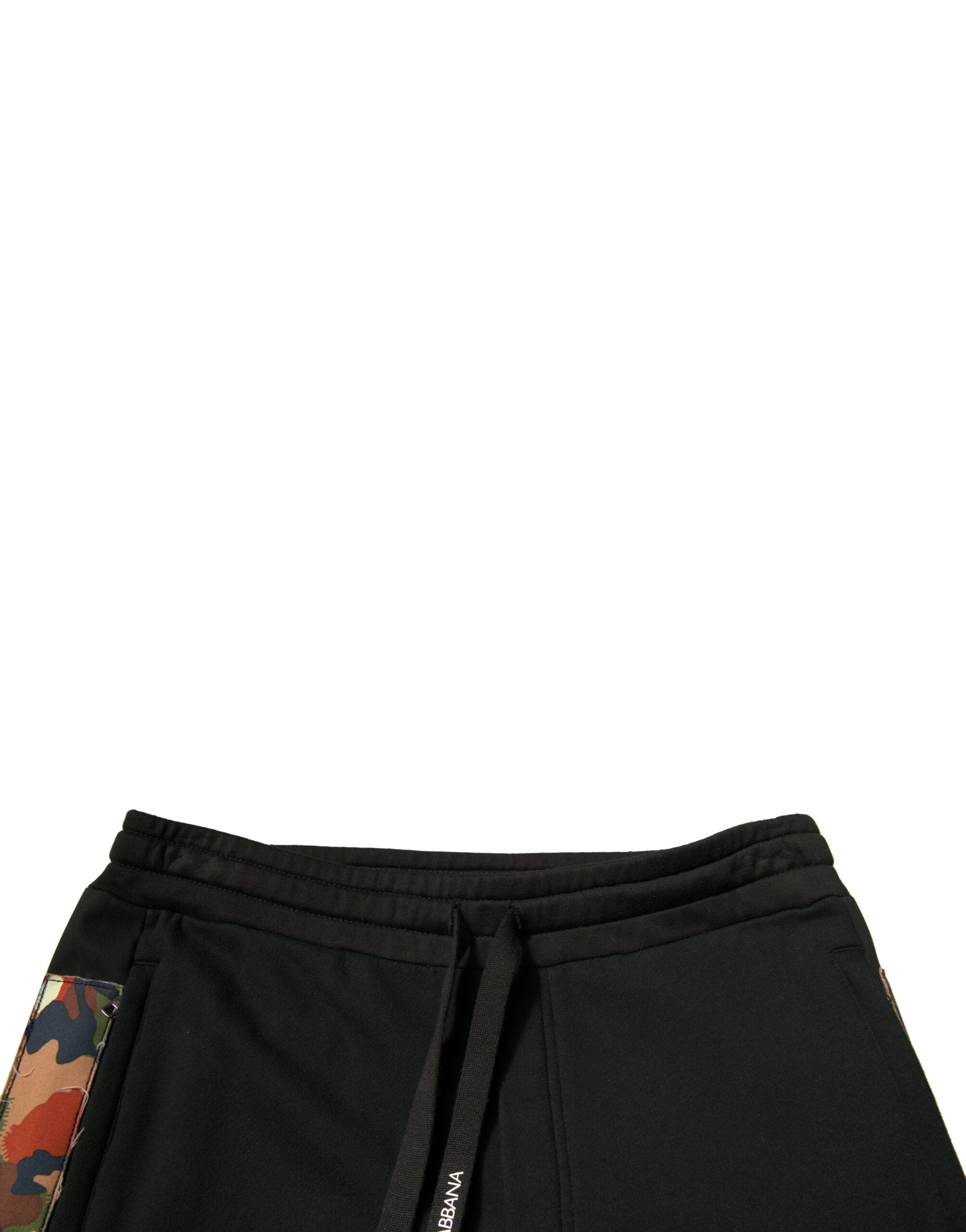 Dolce & Gabbana Black Cotton Jogger Cargo SweatMen's Men's Pants