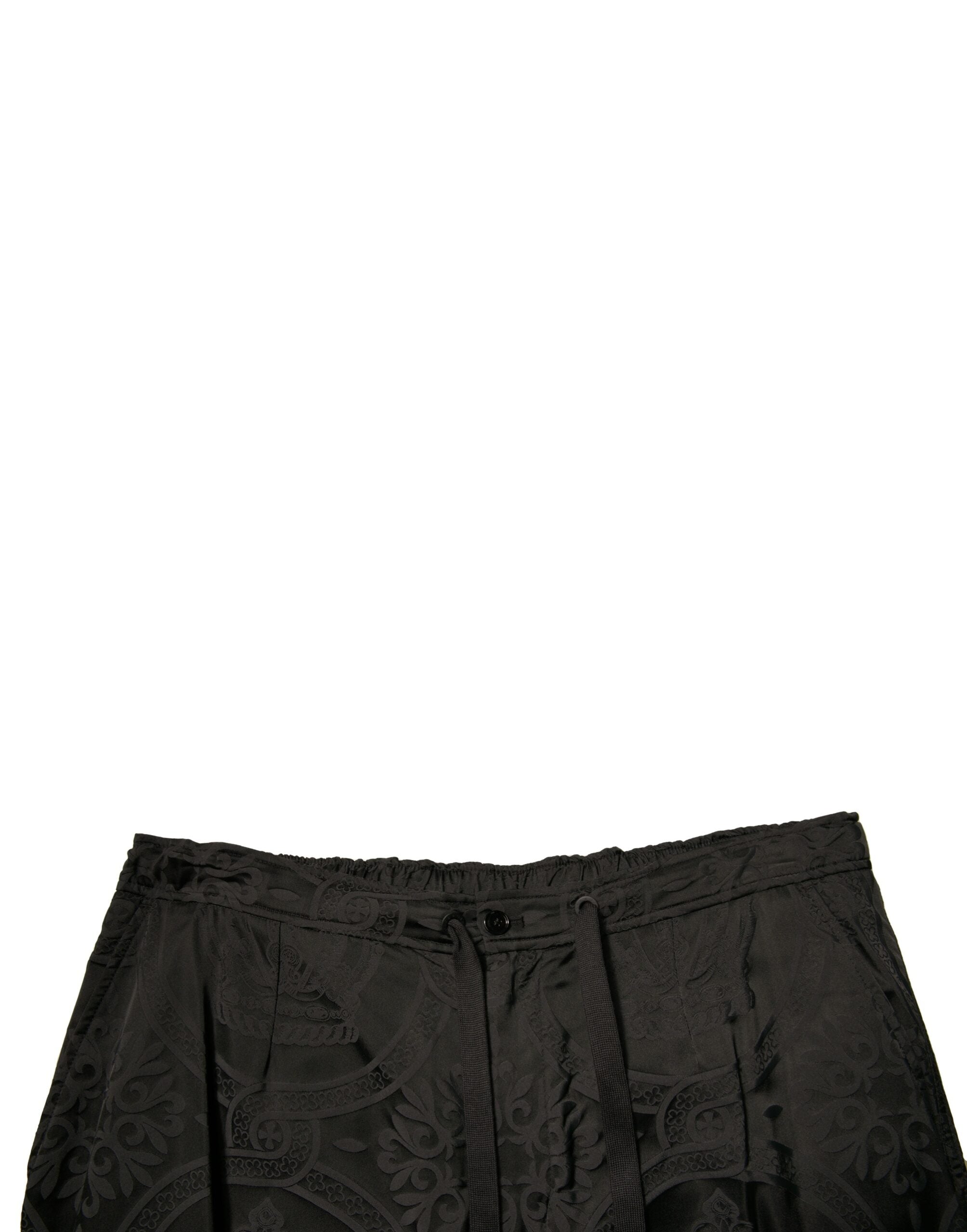 Dolce & Gabbana Black Crown Nylon Jogger SweatMen's Men's Pants (Pre-Owned)