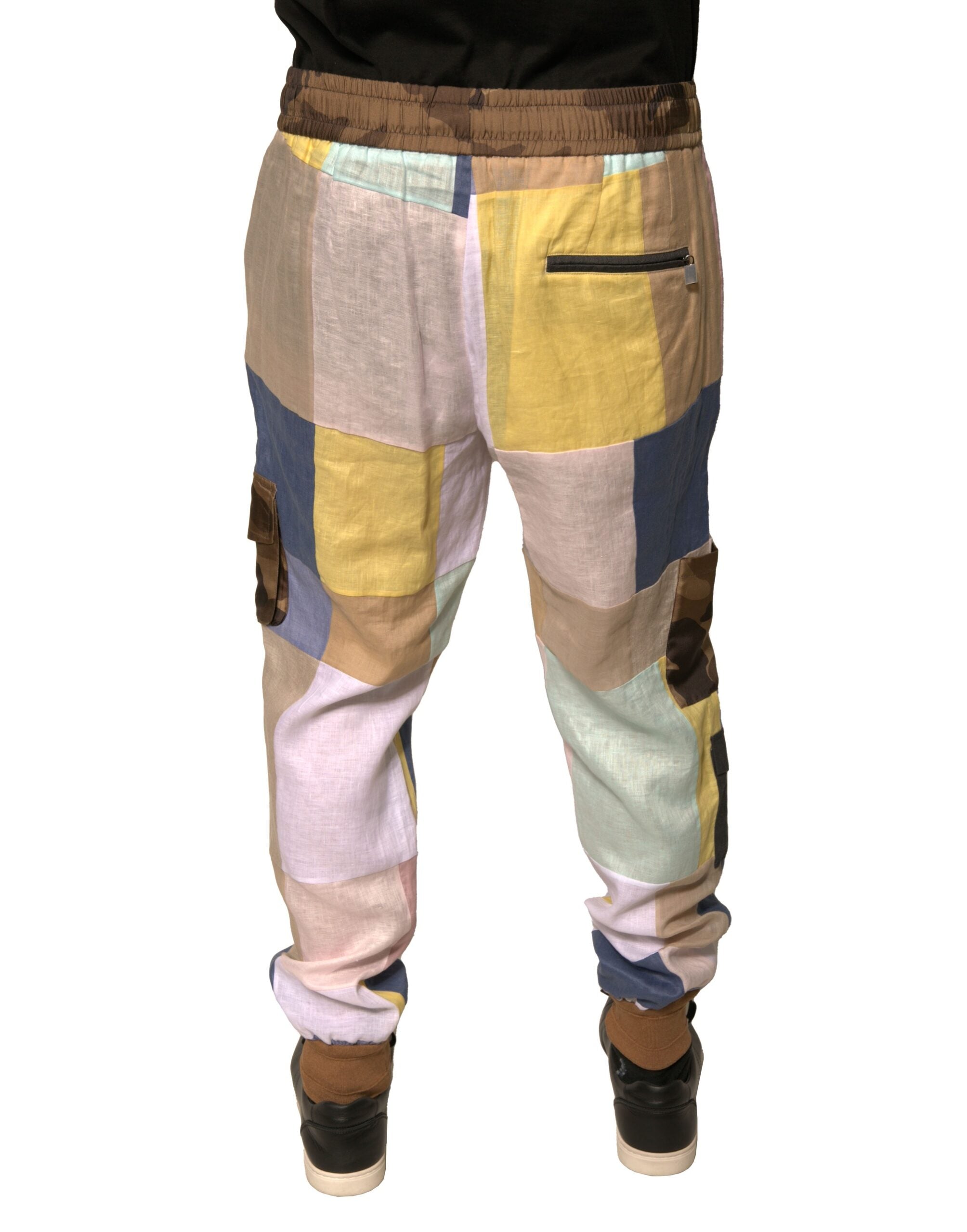 Dolce & Gabbana Multicolor Patchwork Jogger SweatMen's Men's Pants