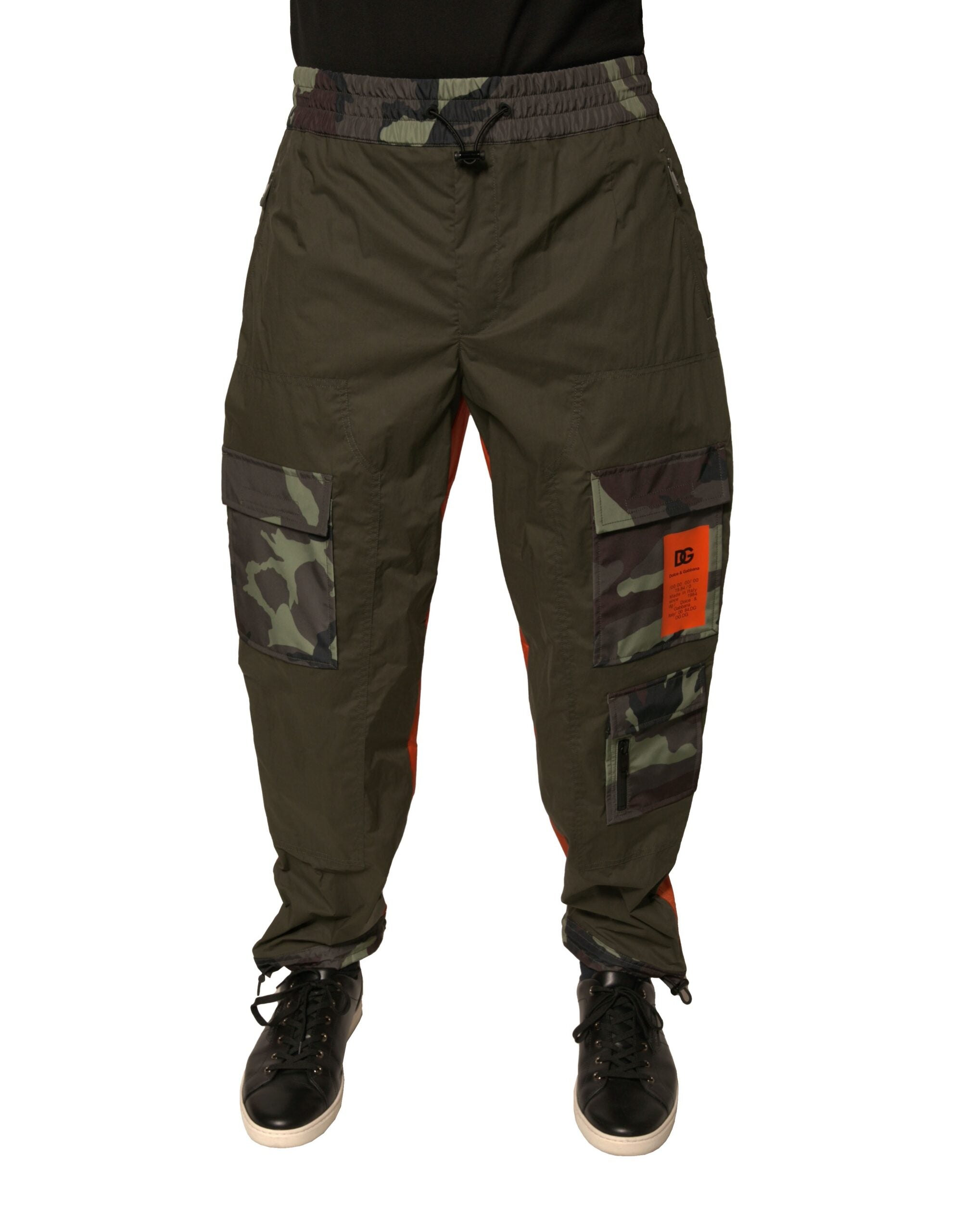Dolce & Gabbana Multicolor Camouflage Jogger Cargo Men's Pants
