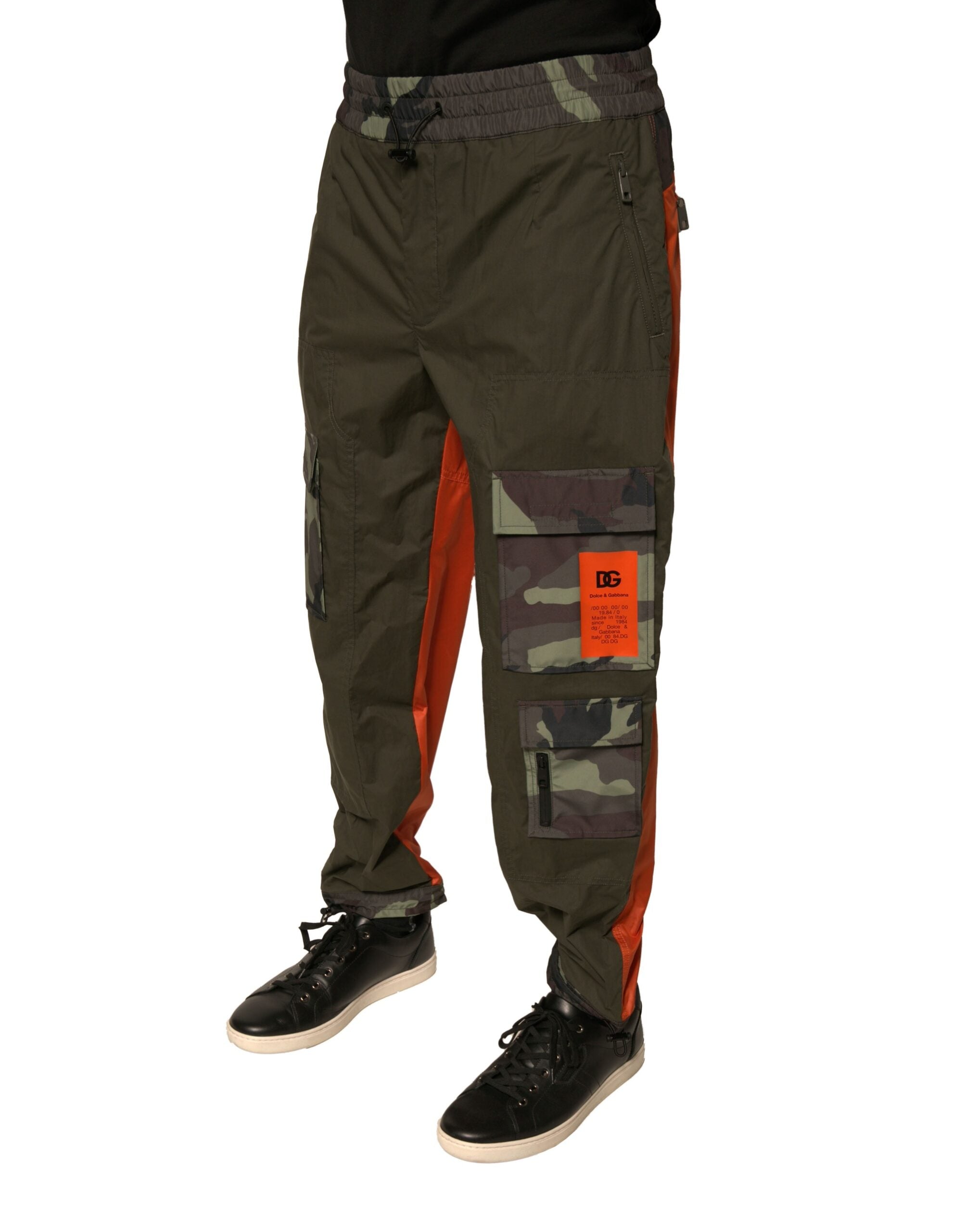 Dolce & Gabbana Multicolor Camouflage Jogger Cargo Men's Pants