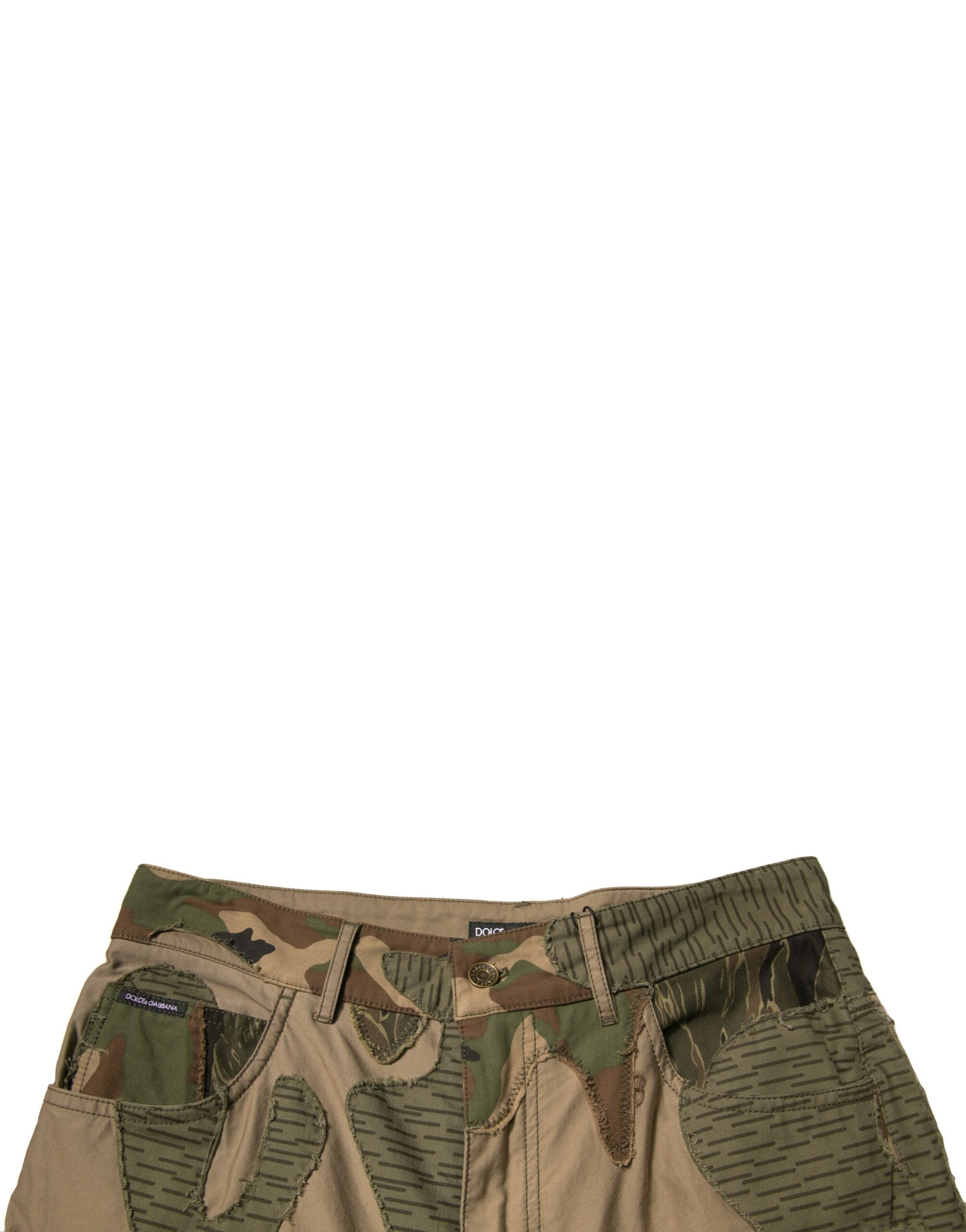 Dolce & Gabbana Multicolor Camouflage Cotton Men's Pants