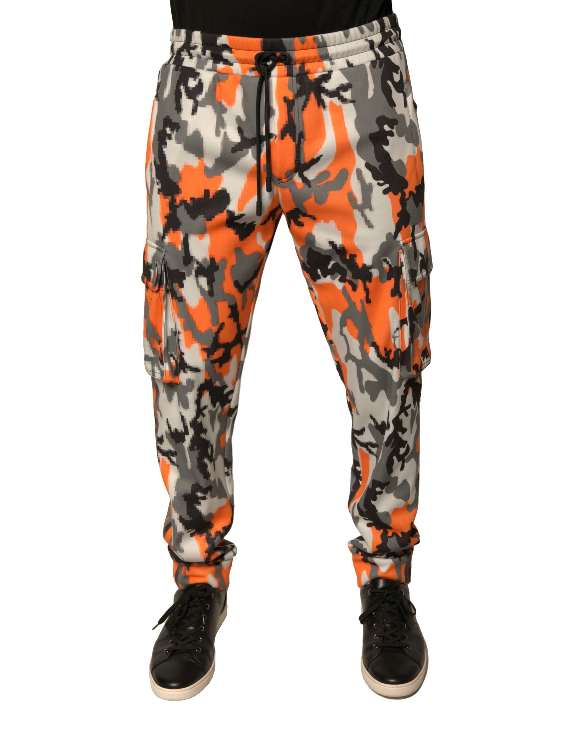 Dolce & Gabbana Multicolor Camouflage Cargo Jogger Men's Pants