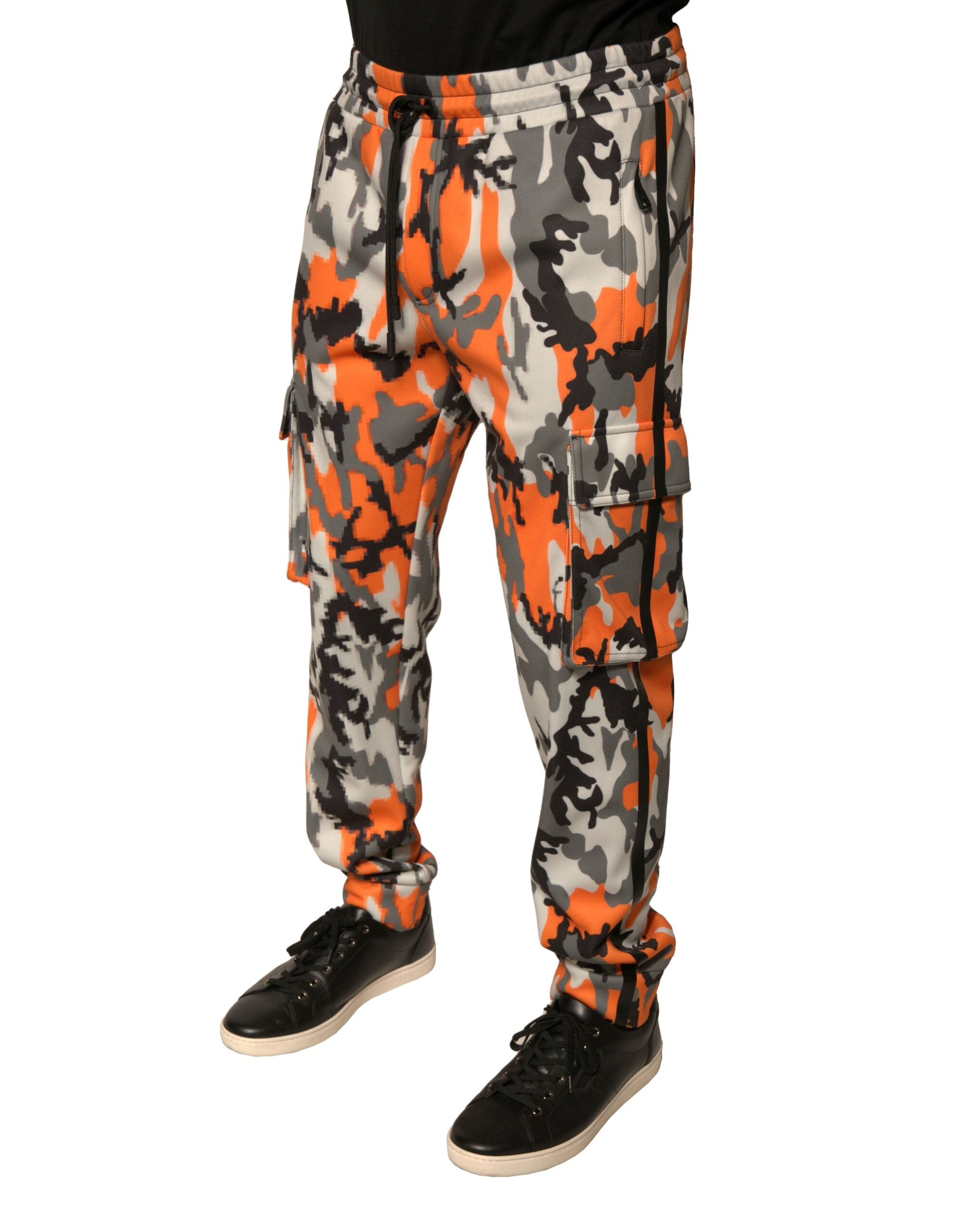 Dolce & Gabbana Multicolor Camouflage Cargo Jogger Men's Pants