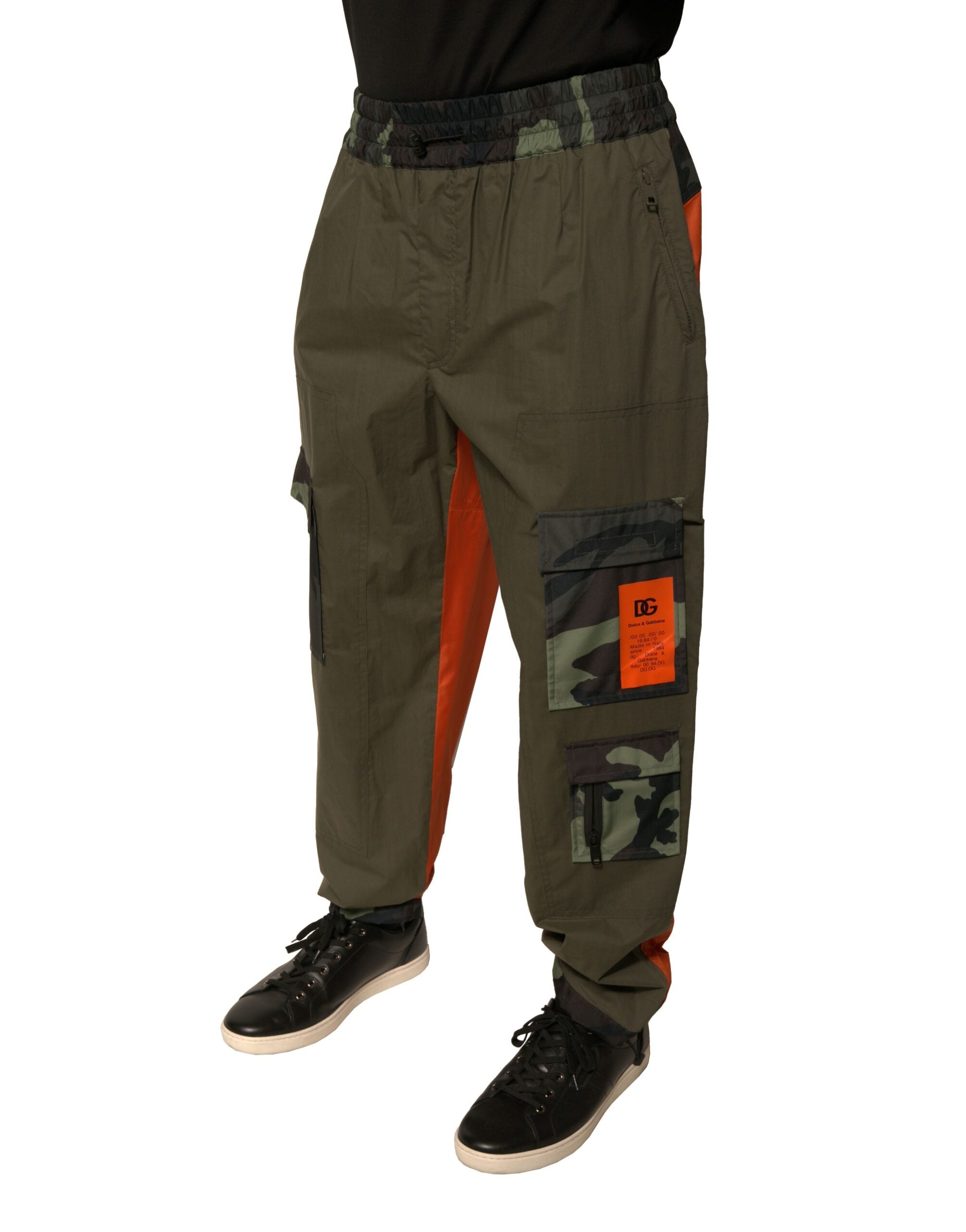 Dolce & Gabbana Multicolor Camouflage Jogger Cargo Men's Pants